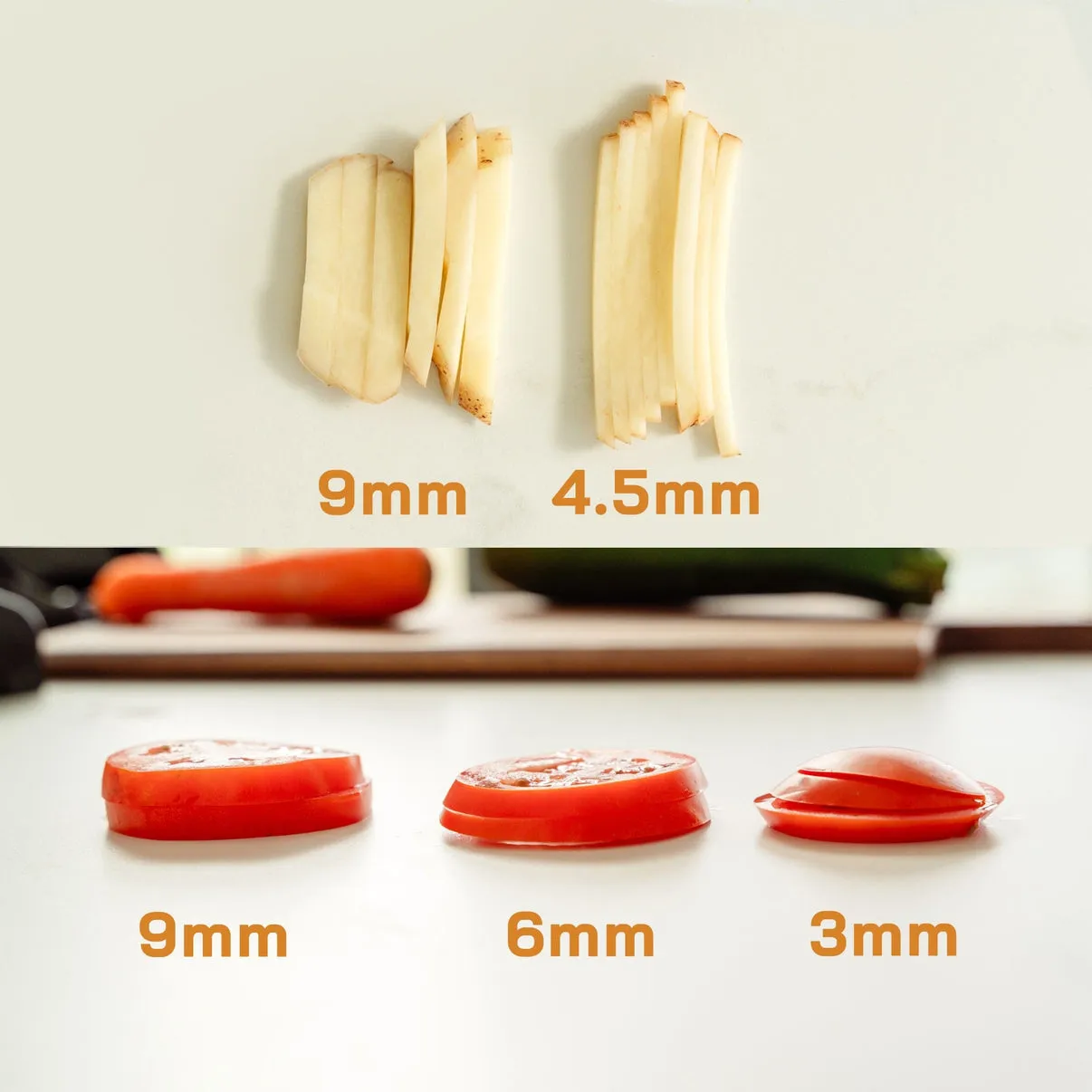 3-in-1 Mandolin Slicer | Stainless Steel Blade, Bowl Fit | Multi-Purpose