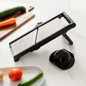 3-in-1 Mandolin Slicer | Stainless Steel Blade, Bowl Fit | Multi-Purpose