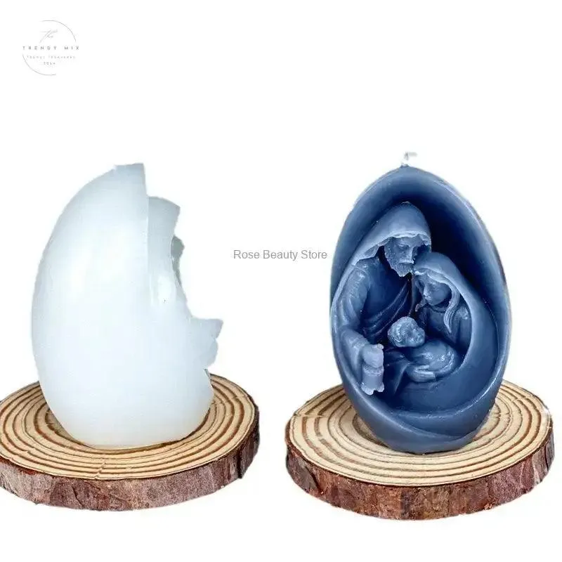 3D Jesus Candle Silicone Mold for Meaningful Christmas Celebrations