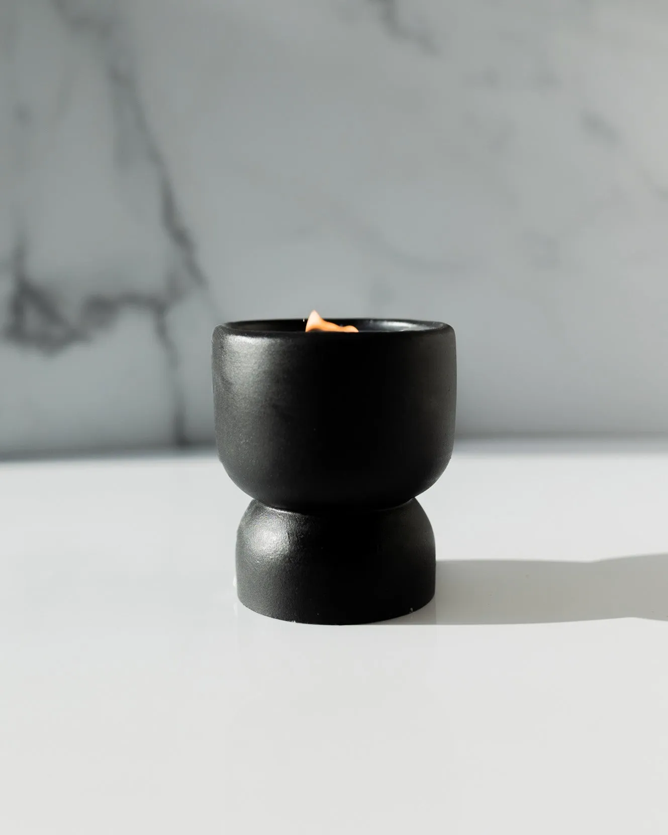 But First Sleep Coconut Soy Candle - Black Pedestal