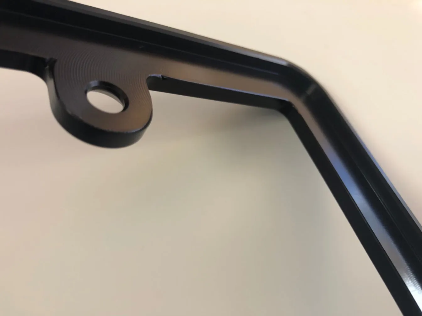 Custom Black License Plate Frame - single