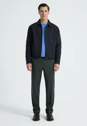 Davey Wool Jacket - Darkest Navy