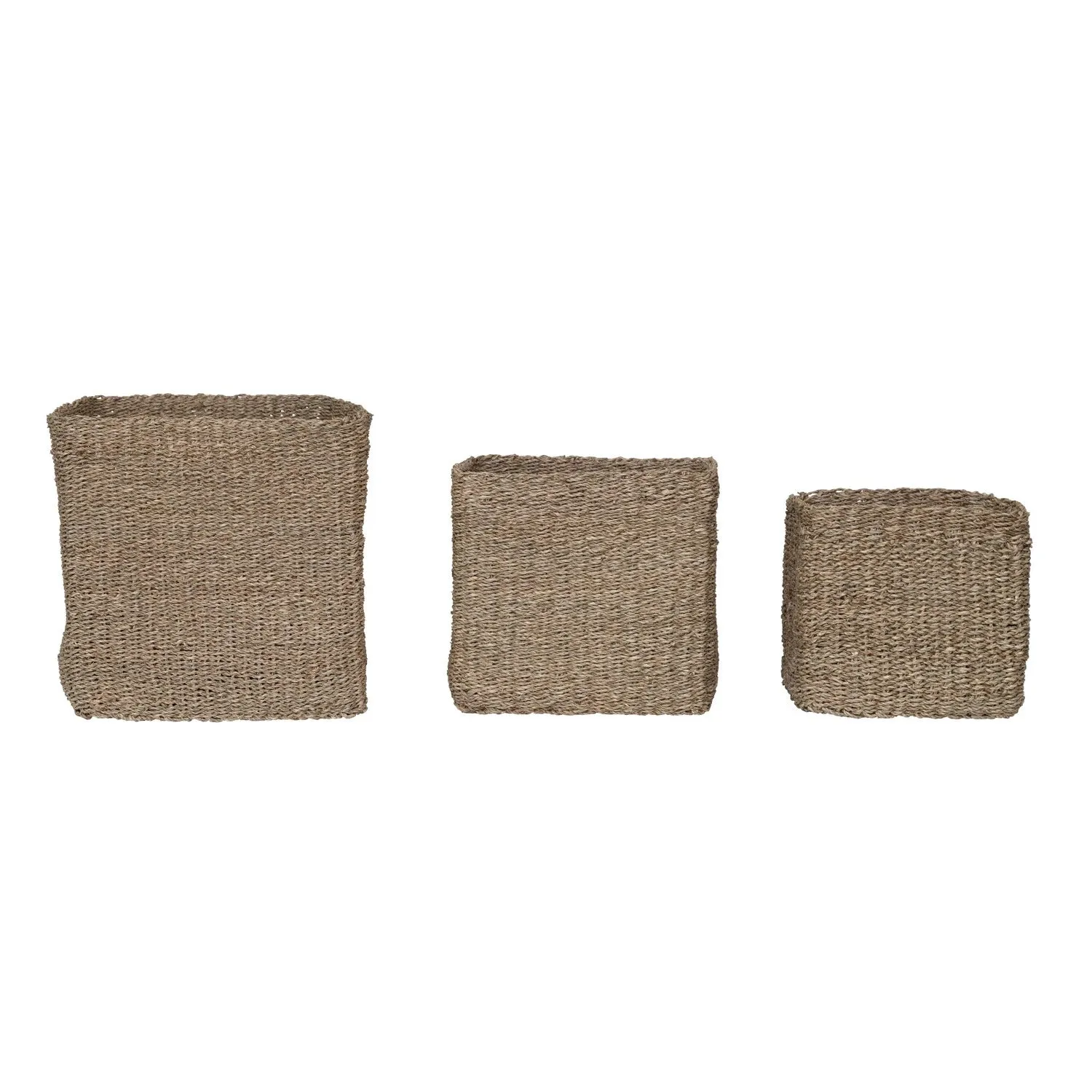 Hand-Woven Seagrass Basket, Small