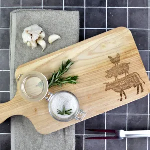 Large Butcher Guide Serving Board | Charcuterie Board