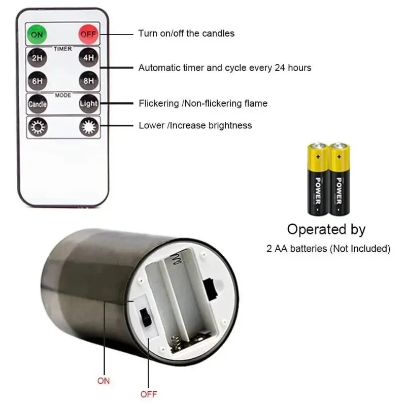 LED candlelight with Remote Control Timer