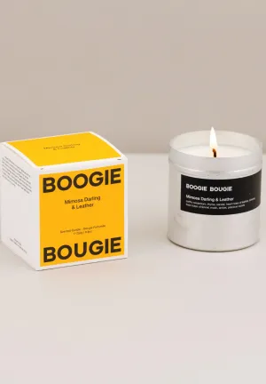 Mimosa Darling & Leather Scented Candle 250g