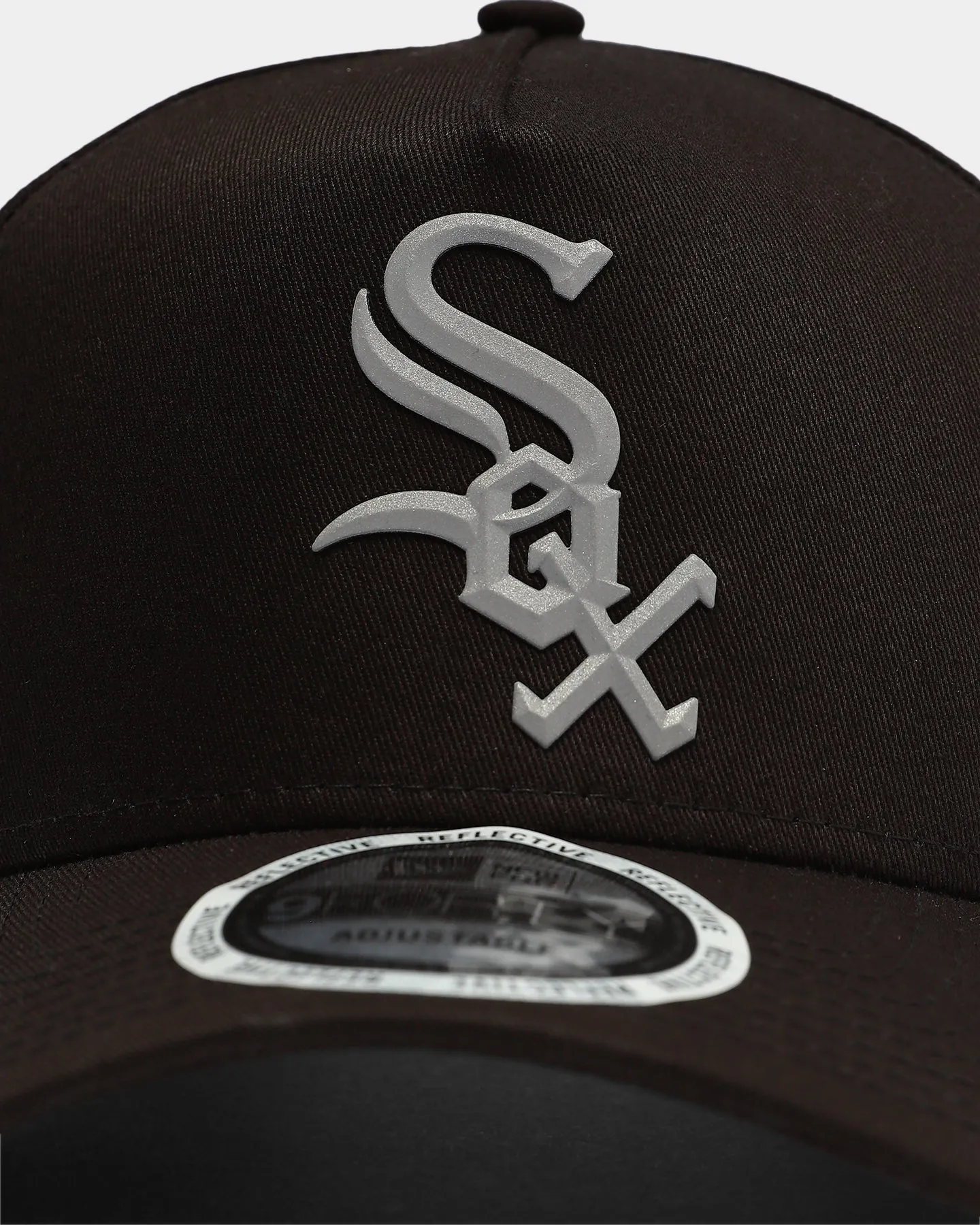New Era Chicago White Sox 9FORTY A-Frame Reflective Logo Snapback Black/3M