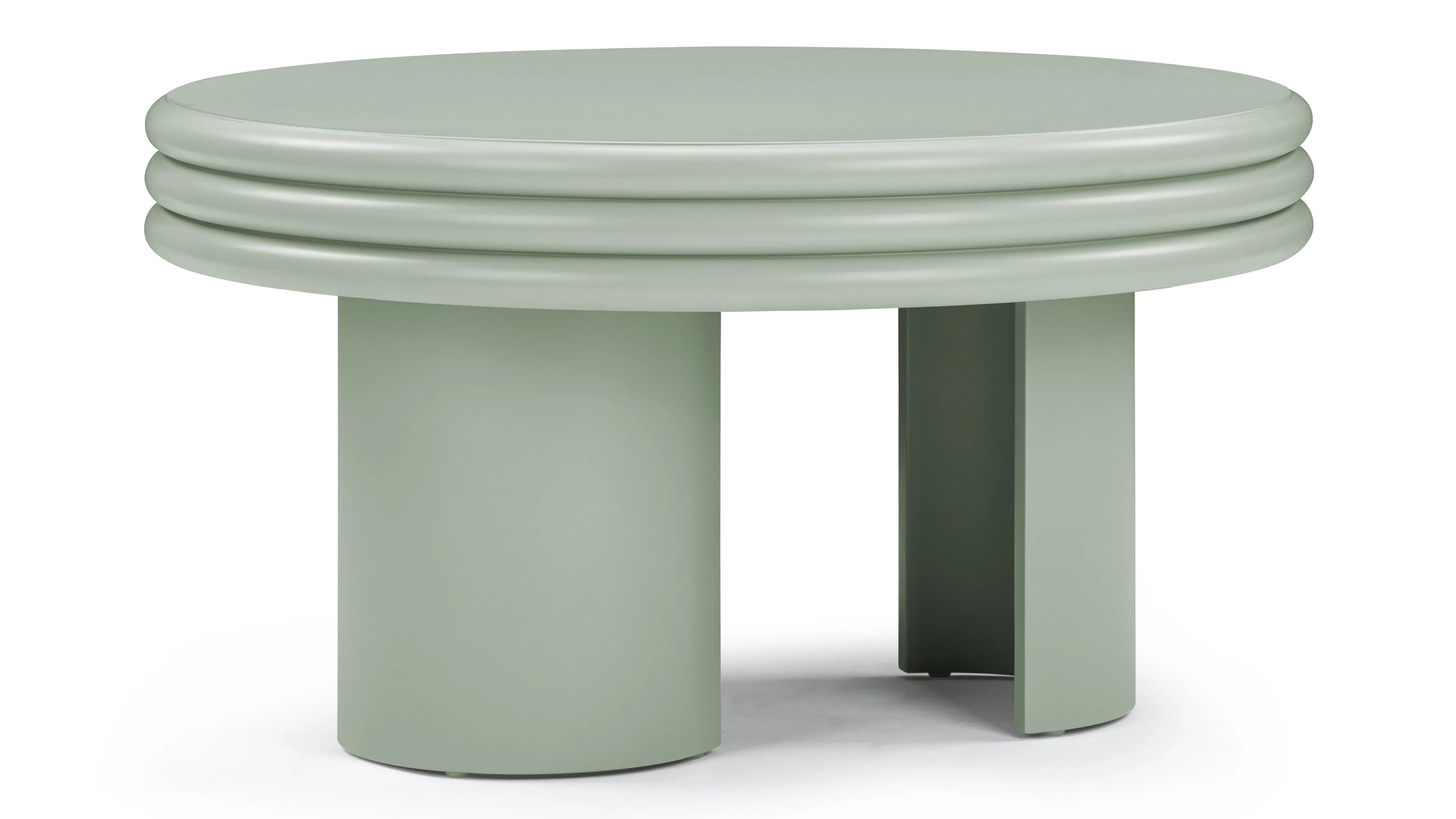 Pascal - Pascal Round Coffee Table, High, Mist Green