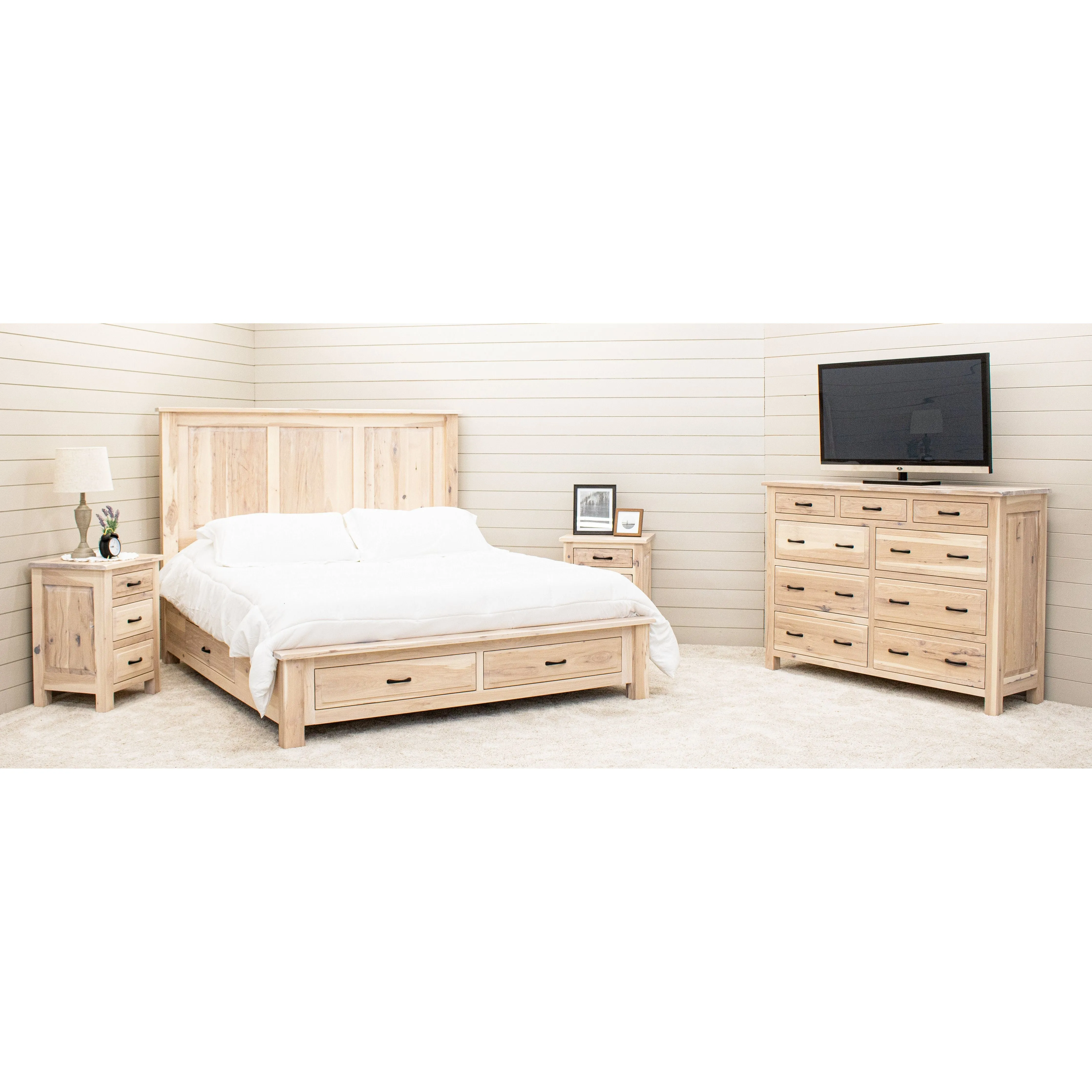 Savannah Rustic Storage Platform Bed