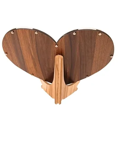 SNOOGG Wedding Guest Book Set Decorations for Reception Heart Shaped Guest Message Sign Wooden Book for Anniversary Memorial Celebration Wedding Gift