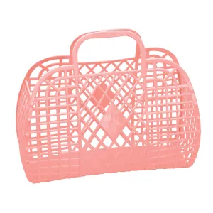 Sun Jellies Retro Basket Large - Peach