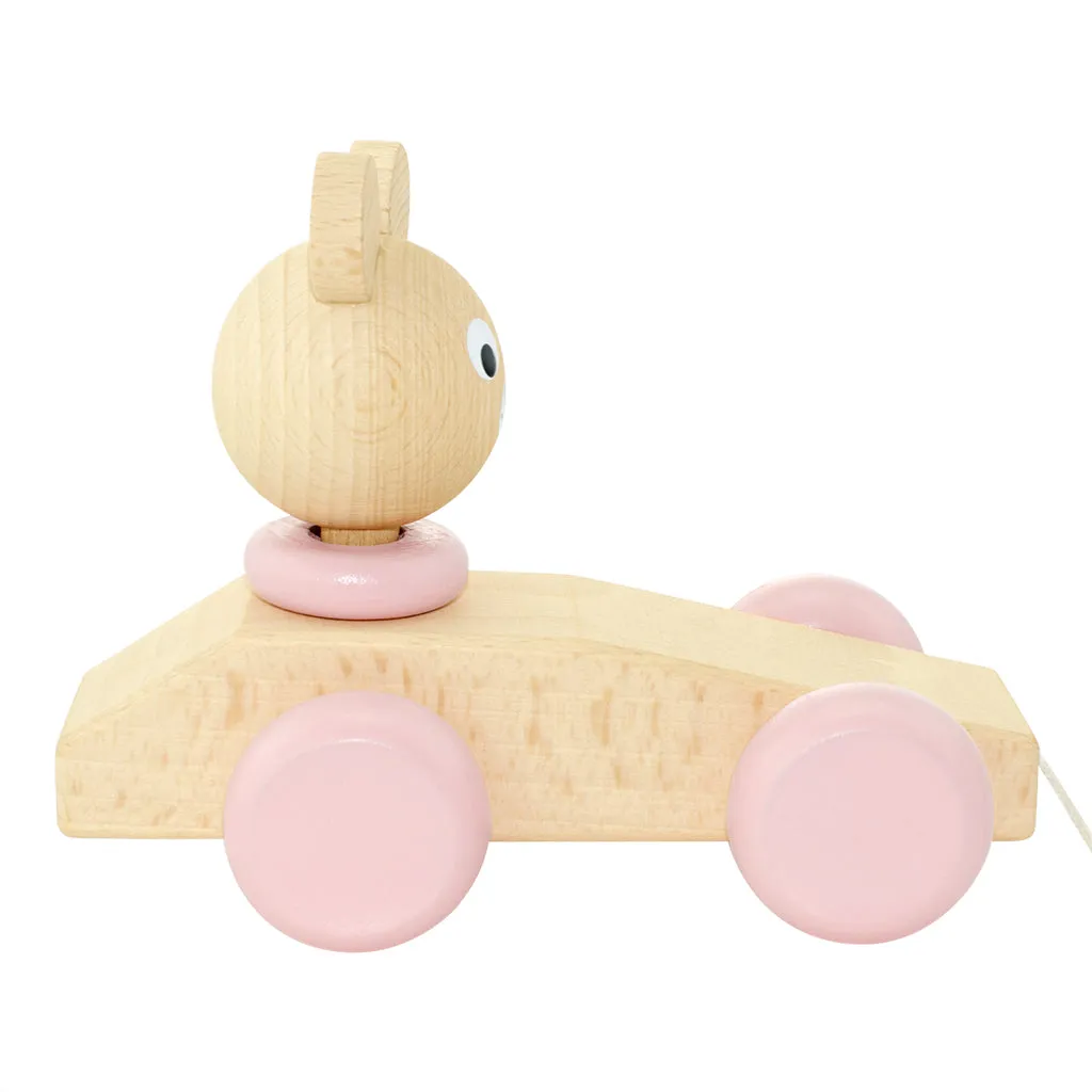 Wooden Pull Along Toy Bear - Helena