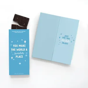 You Make the World Sweeter Chocolate & Card